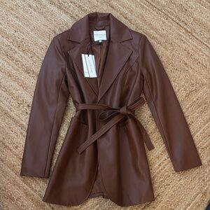 Bagatelle Collection New York brown leather - faux-